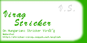 virag stricker business card